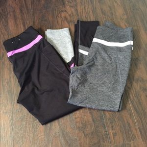 2 Tek Gear Leggings High Rise Color Block Pockets